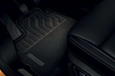 Renault Scenic IV Textil-Fußmatten "Confort" mit verschiebbarer Mittelkonsole.